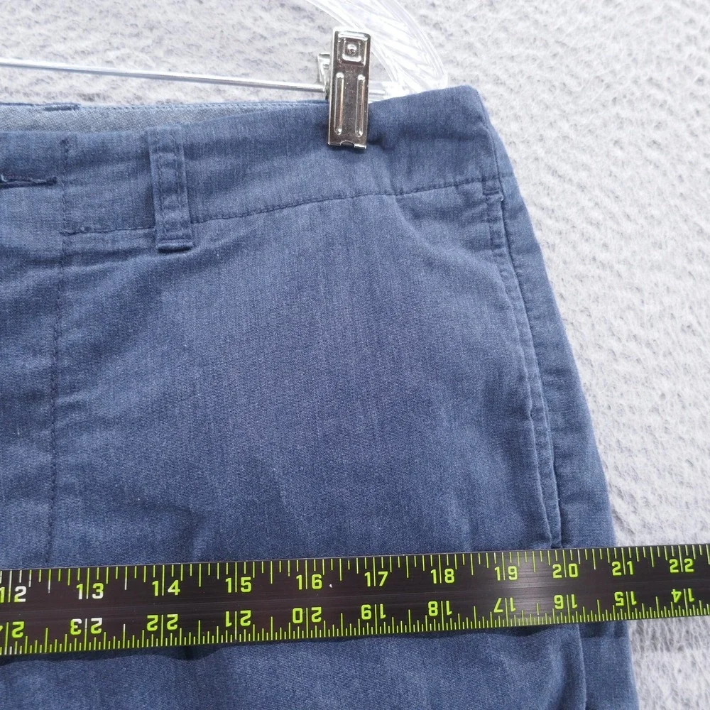 J Crew Mens Blue Cotton Blend Jogger Pants Ribbed Cuffs Size 33 Casual